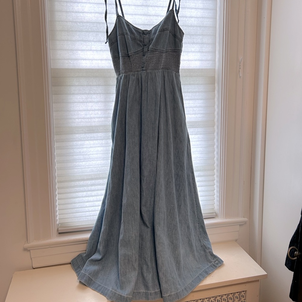 Gap denim chambray midi petite XS BN